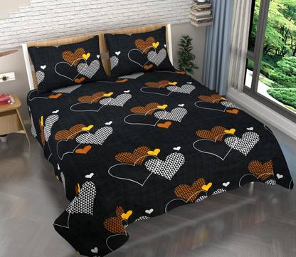 BLUEDOT 160 TC Microfiber Double Printed Flat Bedsheet