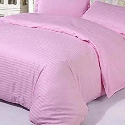 Comfowell Polycotton Single Flat 180 TC Striped Bedsheet
