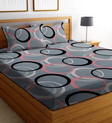 yatin fab 180 TC Microfiber Double Printed Flat Bedsheet