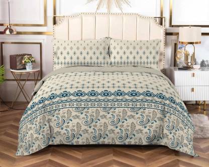 Bombay Dyeing Cotton King Flat 210 TC Floral Bedsheet