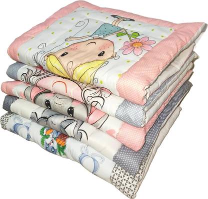 Frido Cotton Crib Flat 250 TC Cartoon Bedsheet
