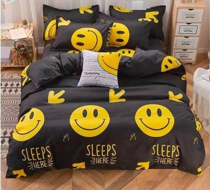 LFAH Cotton Double Flat 185 TC Printed Bedsheet