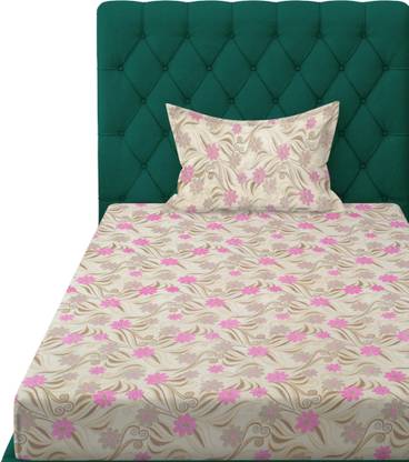 Urban Basics 300 TC Polycotton Single Abstract Flat Bedsheet