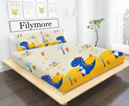 Filymore 240 TC Microfiber Double Cartoon Flat Bedsheet