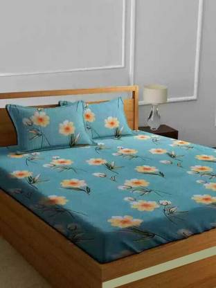 TDOT 260 TC Cotton Double Printed Flat Bedsheet