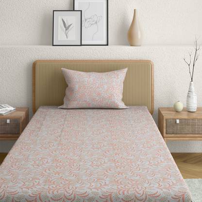 Anaqa by Pantaloons 144 TC Cotton Single Printed Flat Bedsheet