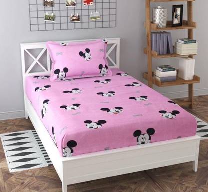 Isro Group Cotton Single Flat 180 TC Printed Bedsheet