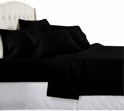 Boxigo 300 TC Cotton Single Solid Flat Bedsheet