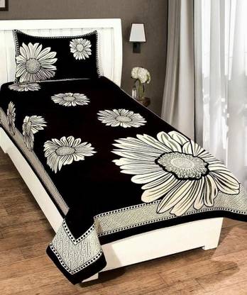 Dizen Star 180 TC Cotton Single Abstract Flat Bedsheet