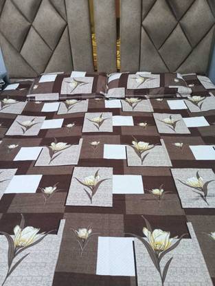 kunshi creation 280 TC Cotton King Printed Flat Bedsheet