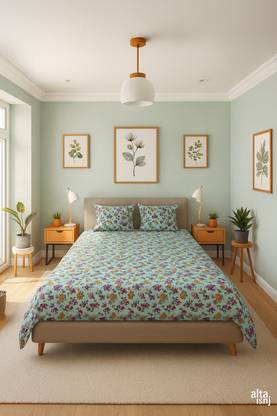 SCHp Cotton Double Flat 320 TC Printed Bedsheet