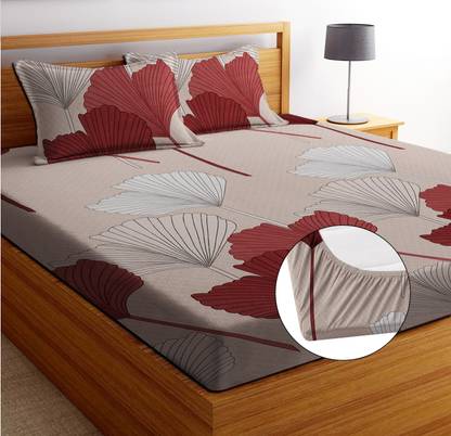 EXFAB 240 TC Cotton Double Printed Fitted (Elastic) Bedsheet
