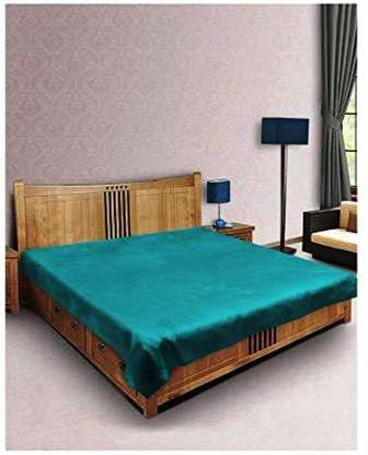 AG Leaf Polyester Double Flat 300 TC Solid Bedsheet