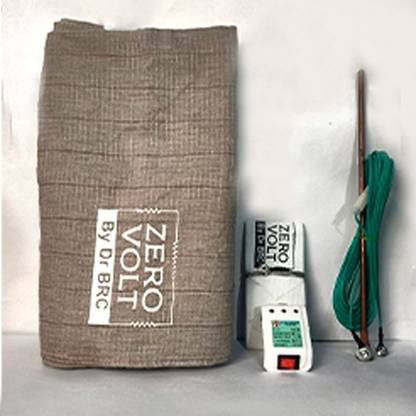 Zero Volt By Dr BRC Polyester Single Flat 220 TC Abstract Bedsheet