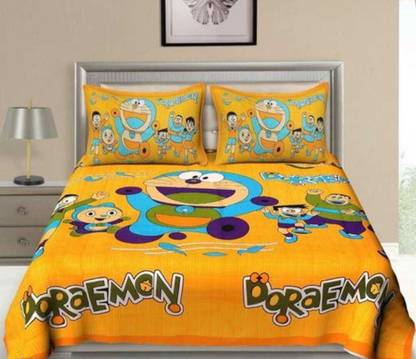 Harsh 110 TC कॉटन कार्टून बेडशीट
