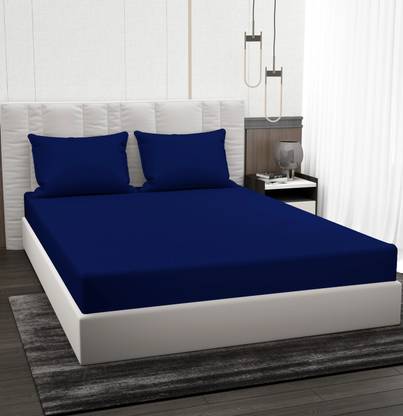 BROMWICK Microfiber Double Flat 220 TC Solid Bedsheet