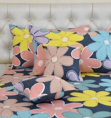 Damac Microfiber King Flat 180 TC Printed Bedsheet