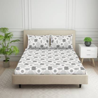Welspun Polycotton King Flat 120 TC Printed Bedsheet