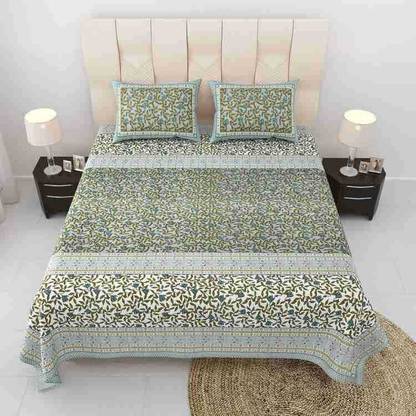Relaxfeel Cotton Single Flat 245 TC Printed Bedsheet
