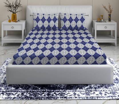 Flipkart SmartBuy Microfiber Double Flat 110 TC Printed Bedsheet