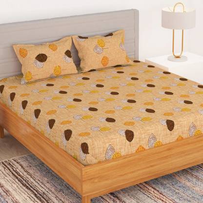 Bedspun 150 TC Polyester Double Printed Flat Bedsheet