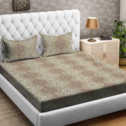 RRC Microfiber Double Flat 144 TC Printed Bedsheet