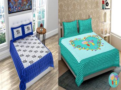 150 TC Cotton Double Bedsheet