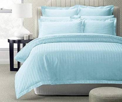MGT 180 TC Microfiber King Self Design Flat Bedsheet