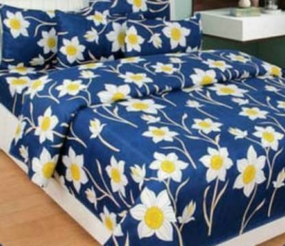 NeLeo 225 TC Polycotton Queen Printed Fitted (Elastic) Bedsheet