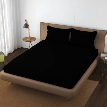 Npgbedding 600 TC Microfiber, Cotton Double Solid Flat Bedsheet