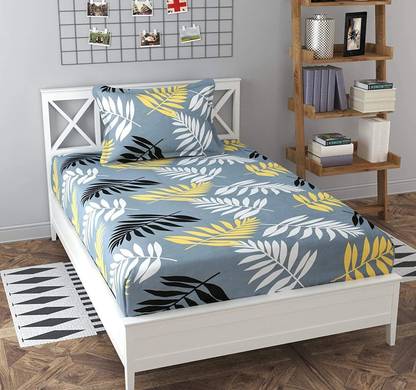 Decent Home Microfiber Single Flat 220 TC Printed Bedsheet