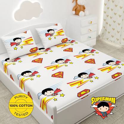 Miss & Chief by Flipkart 136 TC Cotton Double Cartoon Flat Bedsheet