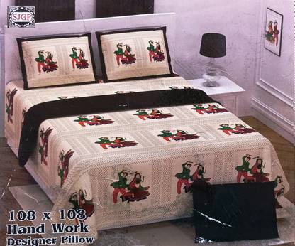 Dacor 250 TC Cotton King Jaipuri Prints Flat Bedsheet