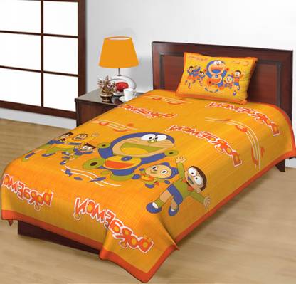 Salgia 140 TC Cotton Single Cartoon Flat Bedsheet