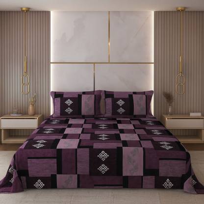 SCHp Cotton Double Flat 320 TC Printed Bedsheet