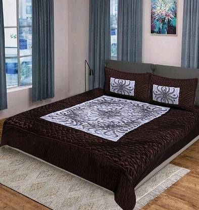 Feathersoft Satin King Flat 310 TC Printed Bedsheet