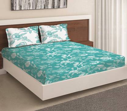 Moca by Monte Carlo 104 TC Cotton Double Printed Flat Bedsheet