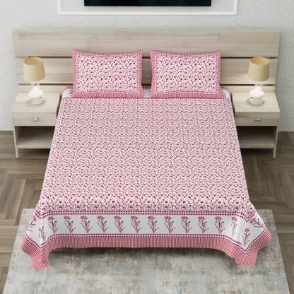 SPARSH Cotton Double Flat 130 TC Printed Bedsheet