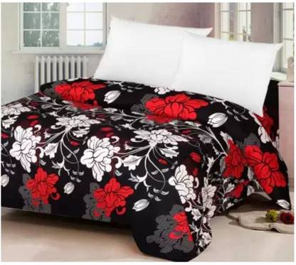 Supreme Home Collective 144 TC Microfiber Double Abstract Flat Bedsheet