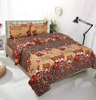 MORADO 144 TC Polycotton Double Cartoon Flat Bedsheet