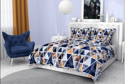 Vedanika Woolen King Flat 320 TC Floral Bedsheet