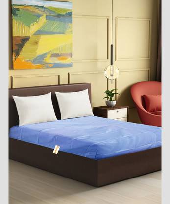 Clothloom 210 TC PVC Double Self Design Flat Bedsheet