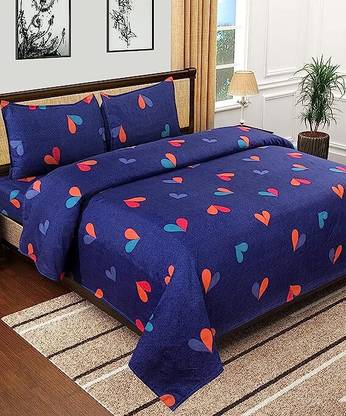 Home Garage Microfiber King Flat 137 TC 3D Printed Bedsheet