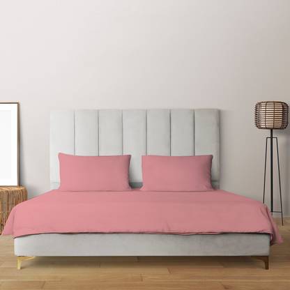 Livpure Smart 300 TC Cotton King Solid Flat Bedsheet