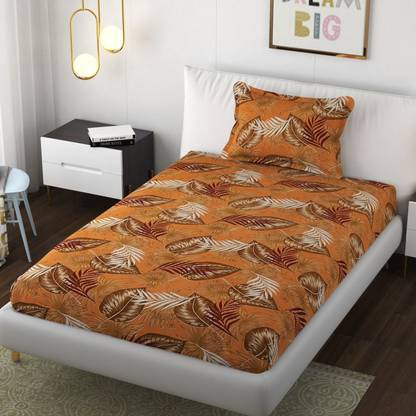 SCHp Cotton Single Flat 320 TC Printed Bedsheet