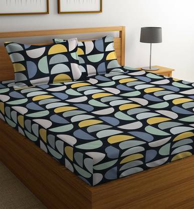 Flipkart SmartBuy 180 TC Microfiber Double Printed Flat Bedsheet