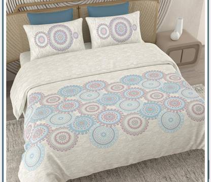 MCF 140 TC Cotton King Printed Flat Bedsheet