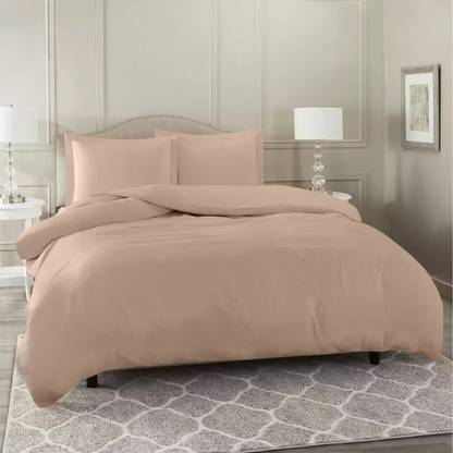 Hardeep 300 TC Microfiber Single Solid Flat Bedsheet