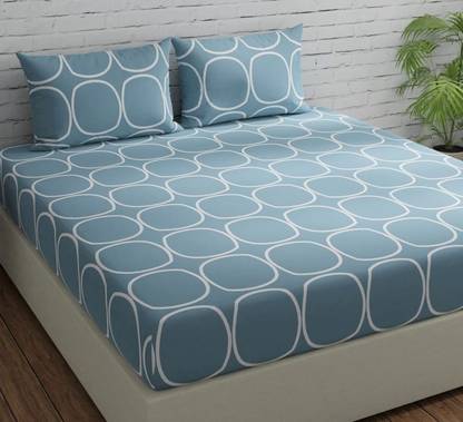 RRC Microfiber Double Flat 144 TC Printed Bedsheet