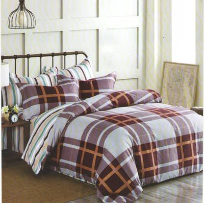 BEDD 230 TC Polycotton King, Double Printed Flat Bedsheet